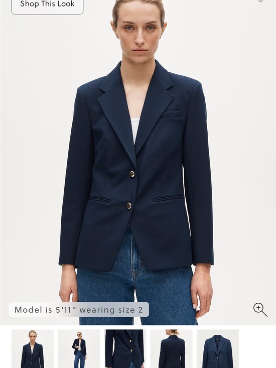 J. Crew Jackets & Blazers - J. Crew Navy wool Two-Button Tailored Blazer with Notched Lapels